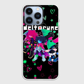 Чехол для iPhone 13 Pro с принтом ГЕРОИ ИГРЫ DELTARUNE NEON в Санкт-Петербурге,  |  | Тематика изображения на принте: deltarune | deltarune 2 | game | heart | hearts | neon | stars | undertale символ | дельта | дельтарун | дельтарун 2 | джевил | звё | знак руин андертейл | значок дельтарун пиксель | игра | королева | крис | неон | ноэлль | ральз