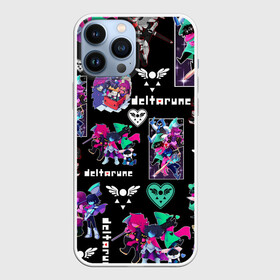 Чехол для iPhone 13 Pro Max с принтом DELTARUNE PATTERN ART   ГЕРОИ ДЕЛЬТАРУН в Санкт-Петербурге,  |  | deltarune | deltarune 2 | game | magic | undertale символ | дельта | дельтарун | дельтарун 2 | джевил | знак руин андертейл | значок дельтарун пиксель | игра | королева | крис | магическая руна | магия | ноэлль | ральзей