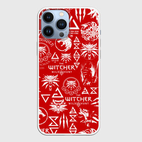 Чехол для iPhone 13 Pro Max с принтом THE WITCHER LOGOBOMBING   ЛОГОТИПЫ ВЕДЬМАКА в Санкт-Петербурге,  |  | geralt | the witcher | the witcher wild hunt | witcher | wolf | аард | аксий | белый волк | бестиарий | ведьмак | ведьмак 3 | волк | геральт | игни | ирден | йенифер | каер морхен | квен | охотник | трисс | цири | школа волка