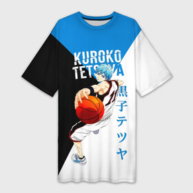 Платье-футболка 3D с принтом Тецуя Куроко  Баскетбол Куроко в Санкт-Петербурге,  |  | kuroko | kuroko no basuke | kuroko tetsuya | tetsuya | vorpal swords | аниме | баскетбол куроко | куроко | манга | поколение чудес | призрачный шестой игрок | сейрин | тейко | тецуя | тецуя куроко