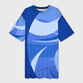 Платье-футболка 3D с принтом Голубые волны  Море релакс в Санкт-Петербурге,  |  | blue | laguna | relax | sea | tourist | travel | waves | абстракция | белый | блю | волны | лагуна | море | морской | океан | отдых | отдыхать | поездка | си | синий | турист | туристический