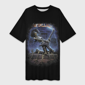 Платье-футболка 3D с принтом Metallica  thrash metal Hard rock в Санкт-Петербурге,  |  | bones | concert | fingers | group | guitar | hype | metallica | music | skeleton | skull | thrash metal | tomb | выступление | гитара | группа | жест | концерт | кости | металлика | музыка | пальцы | плита | скелет | трэш метал | хайп | череп