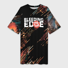Платье-футболка 3D с принтом Bleeding Edge в Санкт-Петербурге,  |  | bleeding | bleeding edge | bleeding edge beta | bleeding edge characters | bleeding edge gameplay | bleeding edge review | gameplay | guide | ninja theory | overwatch | pc | xbox