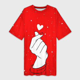 Платье-футболка 3D с принтом ЛЮБОВЬ НА КОНЧИКАХ ПАЛЬЦЕВ в Санкт-Петербурге,  |  | Тематика изображения на принте: btc | bts | бтс | день всех влюбленных | лобовь | любовь на кончиках | любовь на кончиках пальцев | пальцы | подарок 8 марта | подарок девушке | подарок жене | подарок на 8 марта | рука | руки | счелчок