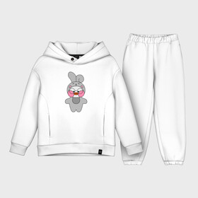 Детский костюм хлопок Oversize с принтом Утенок Лалафанфан   Костюм зайца в Санкт-Петербурге,  |  | lalafanfan | rabbit | зайчик | заяц | игрушка | лалафанфан | плюшевый | утенок | утка