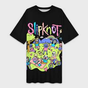 Платье-футболка 3D с принтом Slipknot cuties в Санкт-Петербурге,  |  | slipknot | we are not your kind | альтернативный метал | грувметал | группы | метал | музыка | нюметал | слипнот
