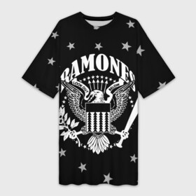 Платье-футболка 3D с принтом Ramones  Рамонес в Санкт-Петербурге,  |  | america | music | ramones | rock | usa | америка | джонни рамон | джоуи рамон | ди ди рамон | клем бурк | кристофер уорд | марки рамон | музыка | рамонез | рамонес | рамонс | рамоунз | ричи рамон | рок | сша | томми рамон