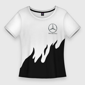 Женская футболка 3D Slim с принтом Mercedes Benz нарисованный огонь в Санкт-Петербурге,  |  | amg | mercedes | mercedesamg gt | sport | амг | мерседес | мерседесбенц амг | спорт