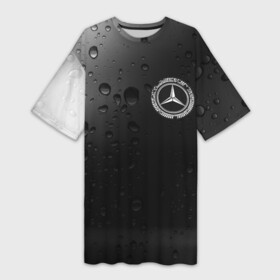 Платье-футболка 3D с принтом MERCEDES  Капли в Санкт-Петербурге,  |  | amg | auto | bens | benz | logo | merc | mercedes | mersedes | moto | star | vthctltc | авто | амг | бенц | дождя | звезда | капли | класс | лого | логотип | мерин | мерс | мерседес | мото | символ | символы | ьуксувуы