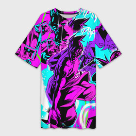 Платье-футболка 3D с принтом Katana Zero Файтинг Катана Зеро Игра в Санкт-Петербурге,  |  | 15 | anime | game | grunge | japan | logo | pink | аниме | анимэ | гранж | игра | иероглифы | комикс | лого | мульт | полосы | пятнадцатый | самурай | символ | узоры | япония