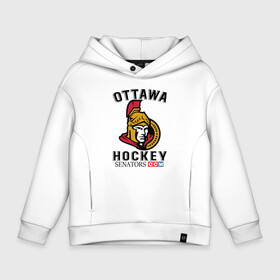 Детское худи Oversize хлопок с принтом OTTAWA SENATORS | ОТТАВА СЕНАТОРЗ в Санкт-Петербурге, френч-терри — 70% хлопок, 30% полиэстер. Мягкий теплый начес внутри —100% хлопок | боковые карманы, эластичные манжеты и нижняя кромка, капюшон на магнитной кнопке | Тематика изображения на принте: canada | club | game | hockey | nhl | ottawa | senators | sport | team | игра | канада | клуб | нхл | оттава | сенаторз | сенаторы | спорт | хоккей | шайбу