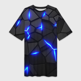 Платье-футболка 3D с принтом Cyberpunk 2077: броня синяя сталь в Санкт-Петербурге,  |  | 3d | 3d плиты | 3d разлом | 3д | 3д плиты | 3д разлом | rift | steel | абстракт | броня | броня киберпанк | геометрия | дота | камни | камуфляж | киберпанк | киберпанк 2077 | киберпанк броня | кубики | пластик | плиты