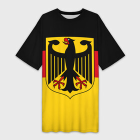 Платье-футболка 3D с принтом Германия  (Germany) в Санкт-Петербурге,  |  | audi | bavaria | berlin | bmw | doberman | europe | fascist | frg | gdr | germany | hitler | mercedes | munich | ауди | бавария | берлин | бмв | гдр | герб германии | германия | германский флаг | гёте | доберман | европа | мерседес | мюнхен | нем