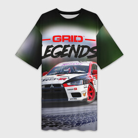 Платье-футболка 3D с принтом Grid Legends car в Санкт-Петербурге,  |  | grid | гонки | грид | легенда | спорт | тачки