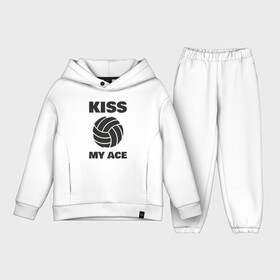 Детский костюм хлопок Oversize с принтом Volleyball   Kiss My Ace в Санкт-Петербурге,  |  | Тематика изображения на принте: ball | beach | game | sport | volley | volleyball | волейбол | волейболист | волейболистка | гол | игра | игрок | мяч | площадка | пляж | пляжный | победа | сетка | спорт | тренер | чемпион