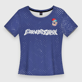 Женская футболка 3D Slim с принтом ФНФ  ПАРЕНЬ  Гранж в Санкт-Петербурге,  |  | fnf | friday | funkin | game | games | night | гранж | лого | найт | парень | персонаж | персонажи | символ | фанкин | фнф | фрайдей