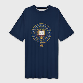 Платье-футболка 3D с принтом Oxford  эмблема университета в Санкт-Петербурге,  |  | university of oxford | англия | британия | великобритания | вуз | колледж | образование | оксфорд | студенты | университет | школа