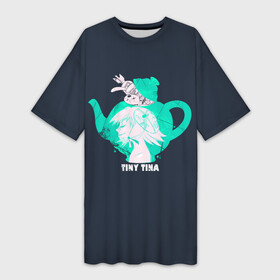 Платье-футболка 3D с принтом Тина в чайнике  Tiny Tina s в Санкт-Петербурге,  |  | borderlands | bunny | dragon | girl | green | keep | mask | on | rocket | tina | tinas | tiny | wonderlands | в | девочка | дракона | зеленый | кролик | маленькая | маска | подземелье | ракета | тина | чайник | чайнике