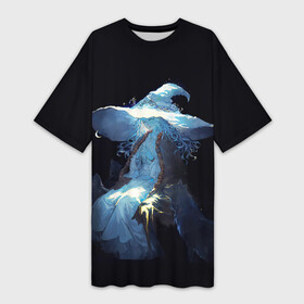Платье-футболка 3D с принтом Ранна с волками  Elden Ring в Санкт-Петербурге,  |  | bloodborne | dark souls | elden | elder ring | ring | waifu | вайфу | дарк соулс | соулс | элден ринг | элдер ринг | элдер ринк