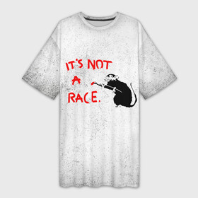 Платье-футболка 3D с принтом Banksy  крыса (надпись) в Санкт-Петербурге,  |  | banksy | арт | бенкси | бэнкси | граффити | картина | краска | крыса | мышь | надпись | роберт | робин бэнкс | робин ганнингхем | с кисточкой | стрит арт | творчество | художник