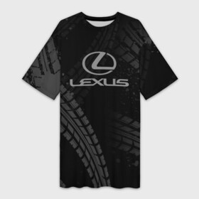 Платье-футболка 3D с принтом lexus  следы шин в Санкт-Петербурге,  |  | 2020 | auto | lexus | sport | авто | автомобиль | автомобильные | бренд | лексус | марка | машины | спорт