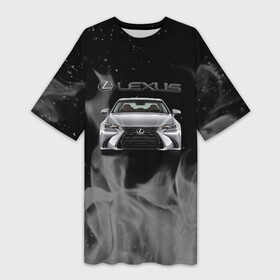 Платье-футболка 3D с принтом lexus  лексус  огонь в Санкт-Петербурге,  |  | 2020 | auto | lexus | sport | авто | автомобиль | автомобильные | бренд | лексус | марка | машины | спорт