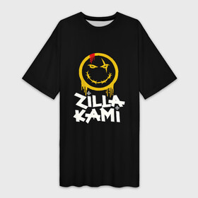 Платье-футболка 3D с принтом ZillaKami x SosMula City Morgue Smile в Санкт-Петербурге,  |  | city | citymorgue | morgue | smile | sos mula | sosmula | zilla kami | zillakami | модные | хайп | шмот