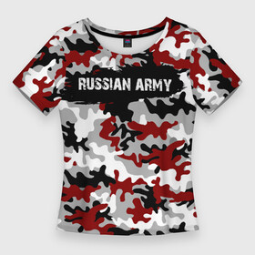 Женская футболка 3D Slim с принтом Красный камуфляж  хаки в Санкт-Петербурге,  |  | Тематика изображения на принте: handeyework | mma | армия | бодибилдинг | бокс | емельяненко | защитный | камуфляж | красный | мма | спорт | фитнес | хаки