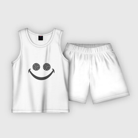 Детская пижама с шортами хлопок с принтом Smile Volleyball в Санкт-Петербурге,  |  | game | smile | sport | volley | volleyball | волейбол | волейболист | волейболистка | игра | мяч | смайл | спорт | спортсмен | тренер | улыбка