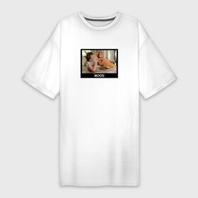 Платье-футболка хлопок с принтом Bridgerton Mood в Санкт-Петербурге,  |  | bridgerton | mood | netflix | бриджертоны | кушать | лень | настроение | нетфликс | сериал | фильм