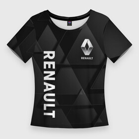 Женская футболка 3D Slim с принтом РЕНО RENAULT ТРЕУГОЛЬНИКИ в Санкт-Петербурге,  |  | arcana | for | life | logan | renault | reno | аркана | иномарка | иномарки | логан | рено | рэно