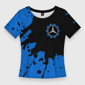 Женская футболка 3D Slim с принтом МЕРСЕДЕС  Краска 5 в Санкт-Петербурге,  |  | amg | auto | bens | benz | logo | merc | mercedes | mersedes | moto | paint | star | vthctltc | авто | амг | бенц | брызги | звезда | класс | краска | лого | логотип | мерин | мерс | мерседес | мото | символ | символы | ьуксувуы