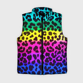 Женский жилет утепленный 3D с принтом Leopard Pattern   Neon в Санкт-Петербурге,  |  | fashion | leopard | neon | pattern | skin | vanguard | авангард | леопард | мода | неон | узор