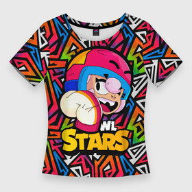 Женская футболка 3D Slim с принтом Бонни Bonny значок Brawl Stars в Санкт-Петербурге,  |  | boni | bonnie | brawl | brawl stars | brawlstars | brawl_stars | бони | бонни | бравлстарс