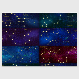 Поздравительная открытка с принтом Созвездия Северного полушария летом в Санкт-Петербурге, 100% бумага | плотность бумаги 280 г/м2, матовая, на обратной стороне линовка и место для марки
 | constellations | galaxy | stars | вселенная | звезды | небо | ночное | полушарие | северное | созвездия