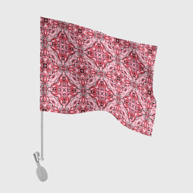 Флаг для автомобиля с принтом Хрустальный Калейдоскоп в Санкт-Петербурге, 100% полиэстер | Размер: 30*21 см | abstract | абстракция | геометрия | калейдоскоп | линии | паттерн | текстура | узор | узоры