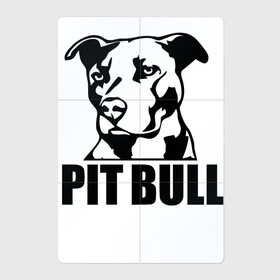 Магнитный плакат 2Х3 с принтом Pit Bull / Power в Санкт-Петербурге, Полимерный материал с магнитным слоем | 6 деталей размером 9*9 см | dog | muzzle | pit bull | power | мощь | питбуль | собака