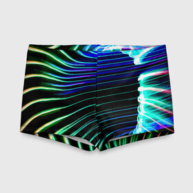 Детские купальные плавки 3D с принтом Portal / Fashion pattern / Neon в Санкт-Петербурге, Полиэстер 85%, Спандекс 15% | Слитный крой, подклад по переду изделия, узкие бретели | Тематика изображения на принте: color | fashion | neon | pattern | portal | мода | неон | портал | узор | цвет