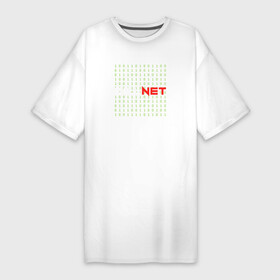 Платье-футболка хлопок с принтом KILLNET матрица в Санкт-Петербурге,  |  | hack | it | killnet | xacker | матрица | программист | сис админ | хакер