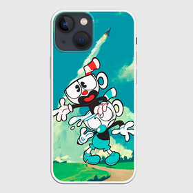 Чехол для iPhone 13 mini с принтом 2 Чашечки | Cuphead в Санкт-Петербурге,  |  | Тематика изображения на принте: cuphead | cupheadshow | игра чашки | капхед | капхэд | нетфликс | чашечки | чашка | чашки | шоу | шоу чашечка