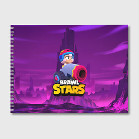 Альбом для рисования с принтом BrawlStars Бонни с пушкой Bonny в Санкт-Петербурге, 100% бумага
 | матовая бумага, плотность 200 мг. | Тематика изображения на принте: boni | bonnie | brawl | brawl stars | brawlstars | brawl_stars | бони | бонни | бравлстарс