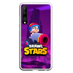 Чехол для Honor P30 с принтом BrawlStars Бонни с пушкой Bonny в Санкт-Петербурге, Силикон | Область печати: задняя сторона чехла, без боковых панелей | boni | bonnie | brawl | brawl stars | brawlstars | brawl_stars | бони | бонни | бравлстарс