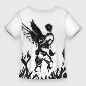 Женская футболка 3D Slim с принтом CS:GO  Defuse Angel Graffiti в Санкт-Петербурге,  |  | angel | counter strike | cs | cs:go | defuse | graffiti | кс | кс го
