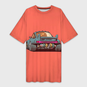 Платье-футболка 3D с принтом cyber car в Санкт-Петербурге,  |  | auto | avto | drive2 | авто | автозапчасти | автозвук | автомобили | автосервис | автоспорт | автотюнинг | гонки | дорога | машина | скорость