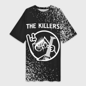 Платье-футболка 3D с принтом The Killers  КОТ  Краска в Санкт-Петербурге,  |  | band | killers | metal | rock | the | the killers | группа | кот | краска | рок | спрей