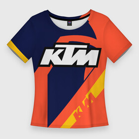 Женская футболка 3D Slim с принтом KTM VINTAGE  SPORTWEAR в Санкт-Петербурге,  |  | 90s | cross | enduro | ktm | moto | moto sport | motocycle | sportmotorcycle | vintage | винтаж | кросс | ктм | мото | мото спорт | мотоспорт | спорт мото