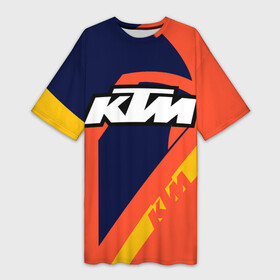 Платье-футболка 3D с принтом KTM VINTAGE  SPORTWEAR в Санкт-Петербурге,  |  | 90s | cross | enduro | ktm | moto | moto sport | motocycle | sportmotorcycle | vintage | винтаж | кросс | ктм | мото | мото спорт | мотоспорт | спорт мото