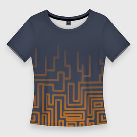 Женская футболка 3D Slim с принтом Тлеющая микросхема в Санкт-Петербурге,  |  | горящая микросхема | микросхема | микросхема робота | перегруженная микросхема | тлеющая микросхема