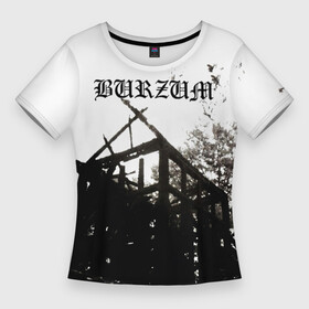 Женская футболка 3D Slim с принтом Burzum  Aske в Санкт-Петербурге,  |  | burz | burzum | byelobog | cymophane | darkthrone | deathlike silence | mayhem | misanthropy | old funeral | блэк метал | бурзум | бурзун | варг викернес | дарк эмбиент | метал | тьма