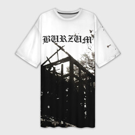 Платье-футболка 3D с принтом Burzum  Aske в Санкт-Петербурге,  |  | burz | burzum | byelobog | cymophane | darkthrone | deathlike silence | mayhem | misanthropy | old funeral | блэк метал | бурзум | бурзун | варг викернес | дарк эмбиент | метал | тьма